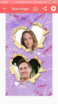 Love Heart Dual Photo Frame 4 تصوير الشاشة
