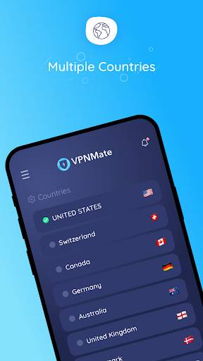 Free Unlimited VPN for Android - VPNMate screenshot 2