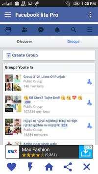Facebook Lite Pro screenshot 4