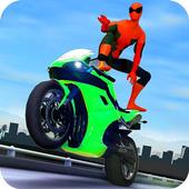 3D Hero Superhero Rider - Moto Traffic Shooter icon