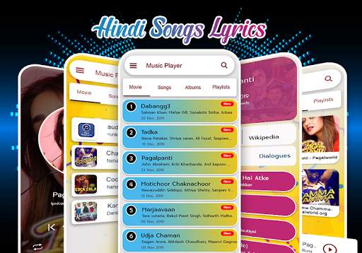 Music Player - Hindi Songs Lyrics 20 تصوير الشاشة