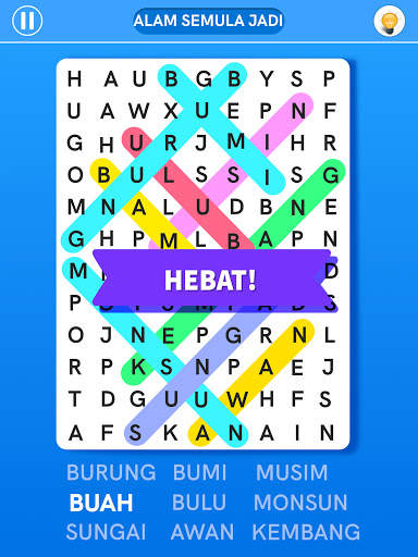 Cari perkataan: Word search screenshot 8