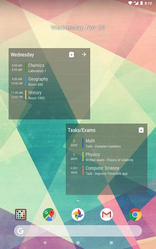 Timetable screenshot 16