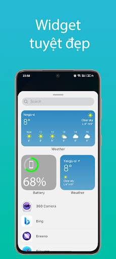 Giao Diện iPhone  iOS Launcher screenshot 8