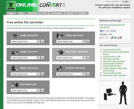 Online File Converter screenshot 1