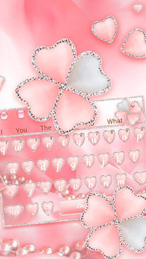 Pink Diamond Heart Keyboard screenshot 2