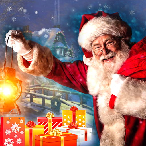 Santa Claus Christmas Gift Delivery: Sleigh Riding icon