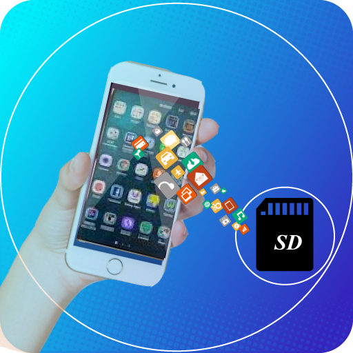 File Move Phone to SD card &amp; Apps Share icon
