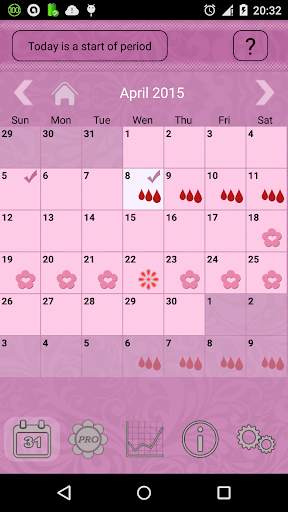 Woman Calendar(free) screenshot 1