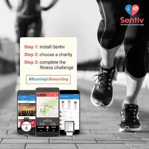 Sentiv - Run or Walk & Earn Money for a Charity स्क्रीनशॉट 5