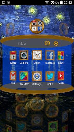 Next Launcher 3D Theme VanGogh screenshot 7