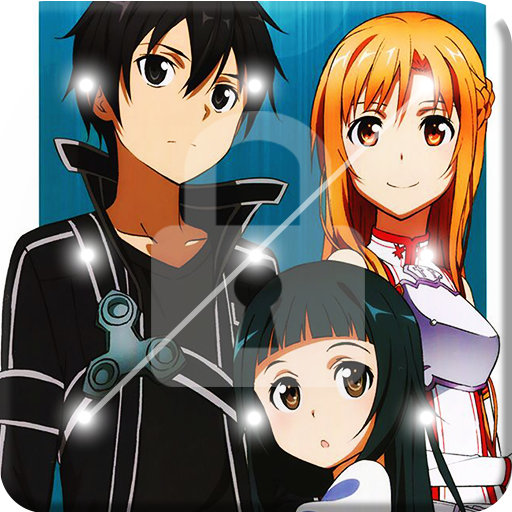 Anime Asuna  And Kirito In Love  Screen Lock आइकन