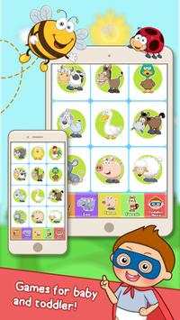 Animal Sounds - Sound touch learning game screenshot 1