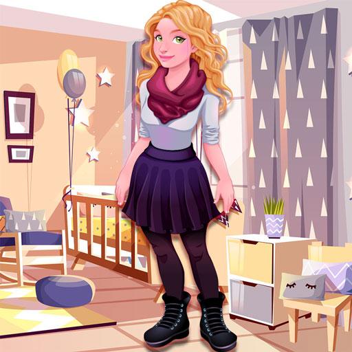 Princess baby Doll House Cleaning icon