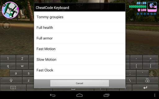 CheatCode Keyboard screenshot 1