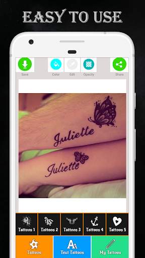 Tattoo Maker - Love Tattoo screenshot 2