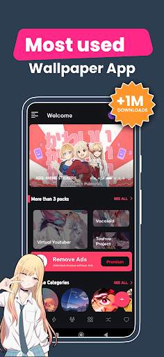 +9000000 Anime Live Wallpapers screenshot 3