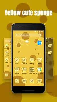 Yellow cute sponge theme screenshot 2