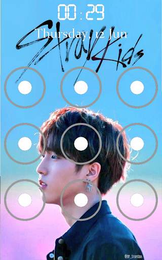 Stray Kids Pattern Lock Screen screenshot 1