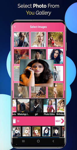 Full screen Photo Video Maker with songs Animation screenshot 1