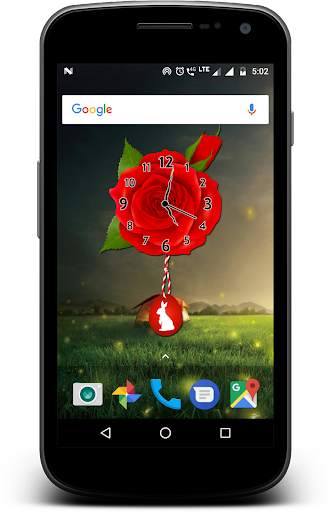 Rose Pendulum Clock Live wallp screenshot 11