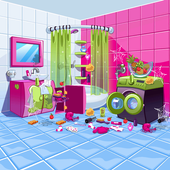 Doll House Cleaning - Princess Room Cleaner Game icon