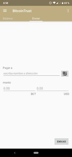 Wallet BitcoinTrust BCT Android 1.0 Native screenshot 4