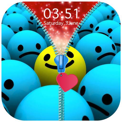 Emoji Zipper Lock Screen 1.1