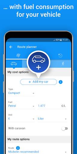 ViaMichelin GPS Route Planner скриншот 4