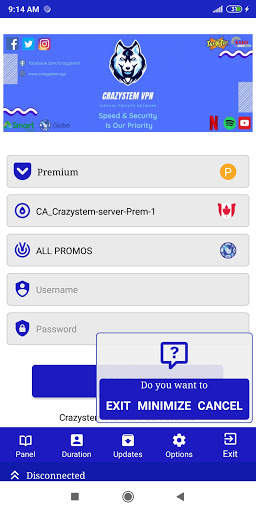 Crazystem VPN ( Official ) screenshot 3