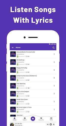 Musiclide - Descente Player Music Offline Lyrics screenshot 4