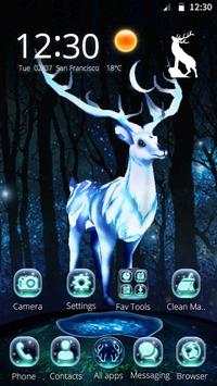 Thème 3D White Deer screenshot 3