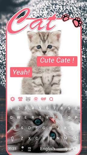 Cat Keyboard Theme screenshot 1