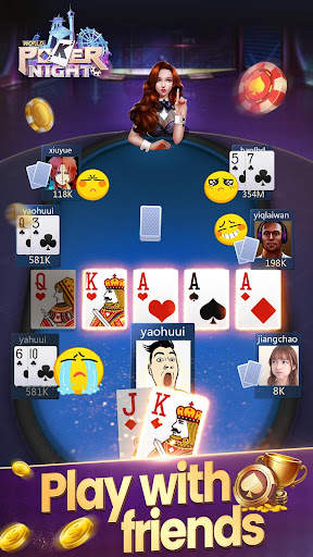 Free Texas Holdem Card Games-World Poker Night screenshot 4