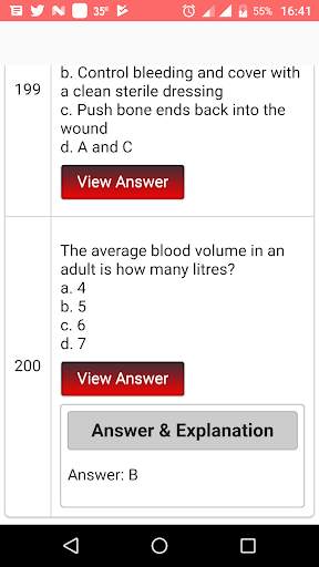 First Aid MCQ screenshot 4
