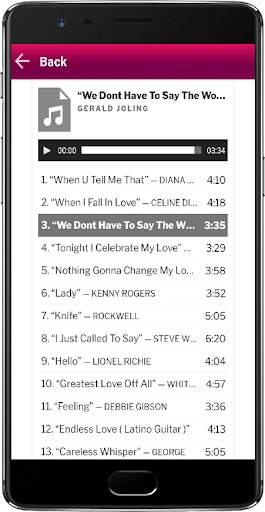 Romantic Love Songs MP3 screenshot 4