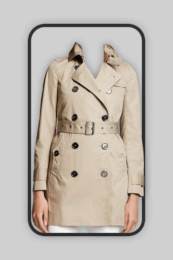 Women Trench Coat Montage Suit Photo Editor screenshot 3