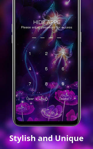 Flower theme | shining flying butterflies screenshot 4