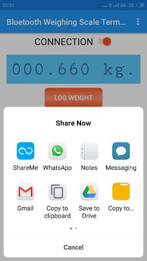 Bluetooth Weighing Scale Terminal скриншот 6
