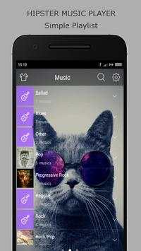 Hipster Music Player With Skin screenshot 4