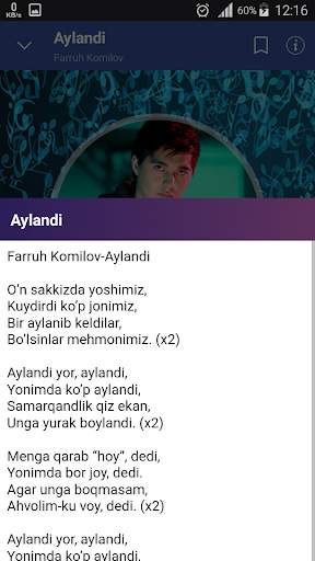 Farruh Komilov qo'shiqlari screenshot 3