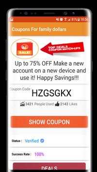 Smart Coupon For Family Dollars2 - 89% OFF Deals screenshot 4