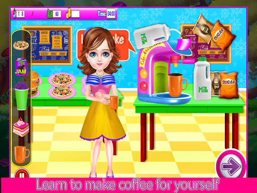 School Cafe Cash Register Girl screenshot 3