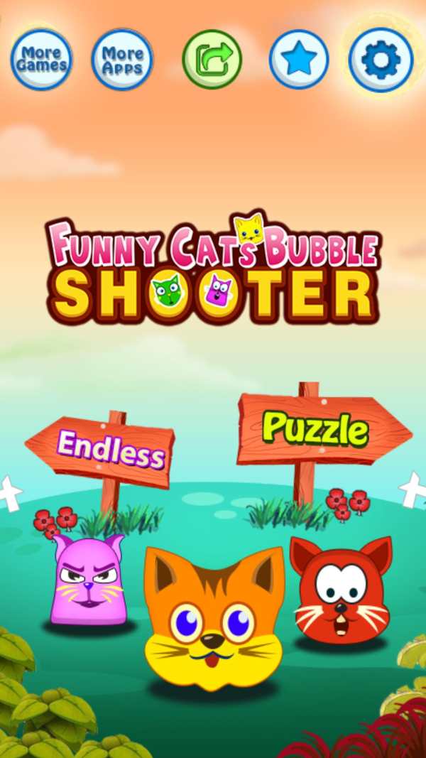 Funny Cats Bubble Shooter screenshot 1