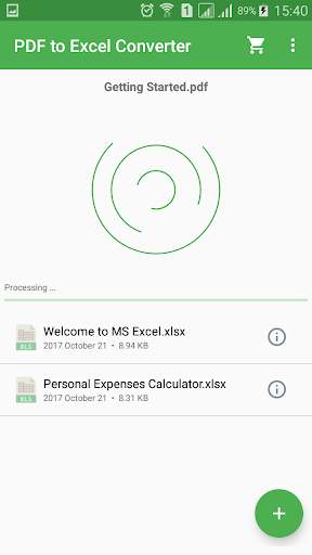 PDF to Excel Converter screenshot 3