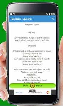 Loveratri Songs Lyrics - Hindi Song screenshot 2
