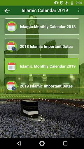 Islamic Calendar 2019 screenshot 1