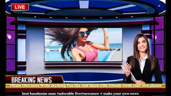 Breaking News Photo Editor - Video Status Maker 1 تصوير الشاشة
