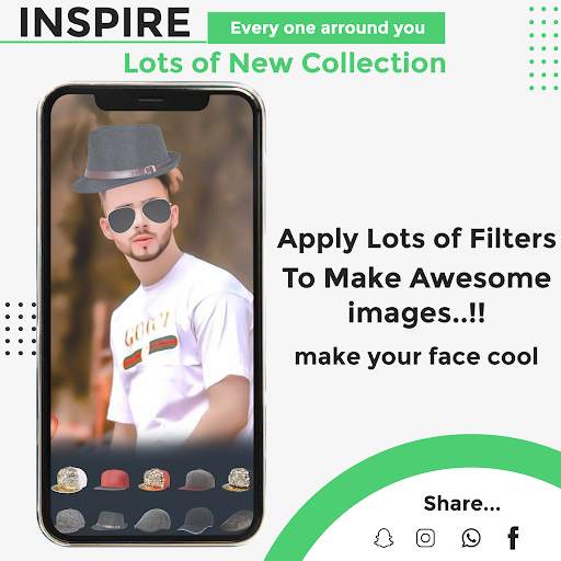 Selfie Glasses Photo Editor - Stylish Sunglasses screenshot 4
