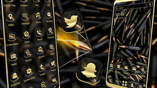 Gun Bullets Launcher Theme screenshot 1